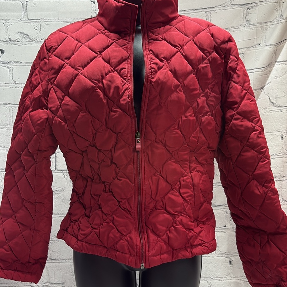 St.John’s Bay red puffer winter jacket - Picture 8 of 9